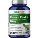NusaPure Chanca Piedra 2000mg. 200 capsules de légumes Supplément d'extrait d'herbes Extrait 10:1, Non-OGM, Bioperine. 100 portions par bouteille