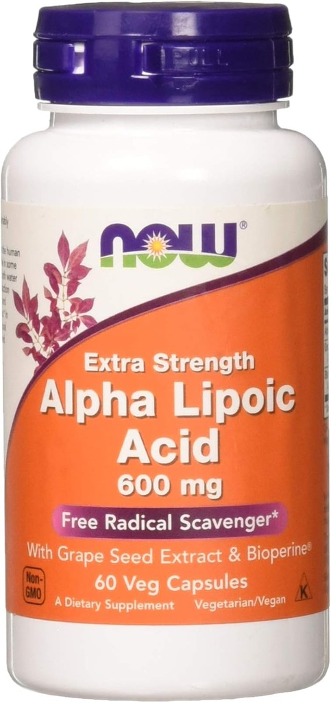 Jetzt Lebensmittel Alpha Lipsäure 600mg 60 Vegi Kapseln