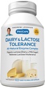 ANDREW LESSMAN Dairy und Lactose Toleranz 240 Kapseln - verbessert die natürliche Verdauung von Dairy und Lactose. Milde, leistungsfähige, all-naturale Enzyme helfen, GI Störungen in der Verdauung zu vermeiden. Keine Zusatzstoffe