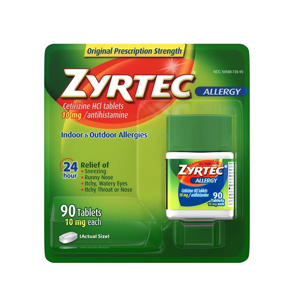 Zyrtec Allergie Relief (10 mg), 90 comprimés