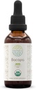 HerbEra Bacopa B60 USDA Organic Tincture | Alkoholfreier Extrakt, hochkarätige Kräutertropfen, Entspannung, Positive kognitive Wirkung | Zertifizierte Bio Bacopa (Bacopa Monnieri) Getrocknete Kräuter (2 fl oz)