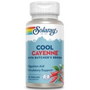 SOLARAY Cool Cayenne Pfeffer 40.000 HU mit Metzgern Broom für gesunde Zirkulation Unterstützung | 90 VegCaps