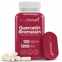 LongLifeNutri Quercetin 1000mg mit Bromelain 200mg - 120 Vegetarische Kapseln, Bio-Dihydrat-Komplex für Joint Mobility & Respiratory Balance, 2-Month Supply, GMP zertifiziert, Made in USA