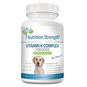 Vitamin K für Hunde - K1 & K2 (MK4 + MK7) + Vitamin D3 für Knochengesundheit, Herzunterstützung und Calciumabsorption - Erweiterte Formel für starke Gelenke, Muskel- und Immununterstützung - 120 Tabletten