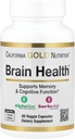 California Gold Nutrition Brain Health mit Alpha-Glycerophosphorylcholin, Calcium, Phosphor und Phosphatidylserin, 60 Veggie Kapseln