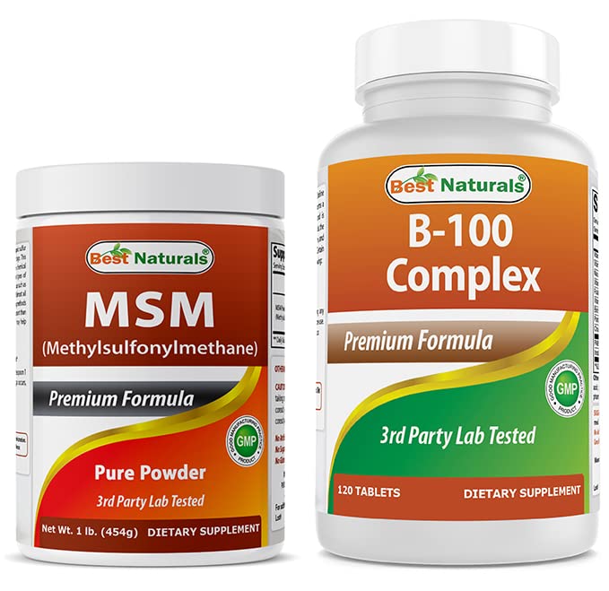 Best Naturals MSM Poudre & Complexe B-100