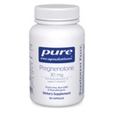 Encapsulations pures Pregnenolone - 30 mg - Soutien hormonal - Soutien mémoire et supplément cérébral - Sans gluten et végétalien - 60 capsules