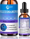 Glucosamin Chondroitin Flüssigkeitstropfen 2000mg, Liposomale Glucosamin Chondroitin MSM, Chondroitin & Glucosamin Nahrungsergänzungsmittel w/Turmextrakt, Hyaluronsäure, Quercetin & Bromelain
