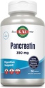 KAL Pancreatin 350mg, Verdauungsenzyme für Frauen und Männer, Pankreasenzyme für Verdauungsunterstützung, Glutenfrei, Non-GMO, schnelle Zersetzung, 60-Tage-Garantie, 250 Servietten, 250 Tabletten