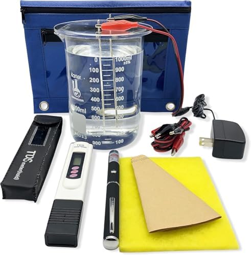Verbesserte Chris Colloidal Silver Generator Kit mit 99,99% Pure Wire. Fügen Sie einfach destilliertes Wasser und ein Glas hinzu!
