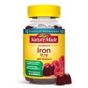 Nature Made Iron 18 mg pro Portion mit Vitamin C, Nahrungsergänzung für Rote Blutzellen Unterstützung, 60 Gummi, 30 Tage Versorgung