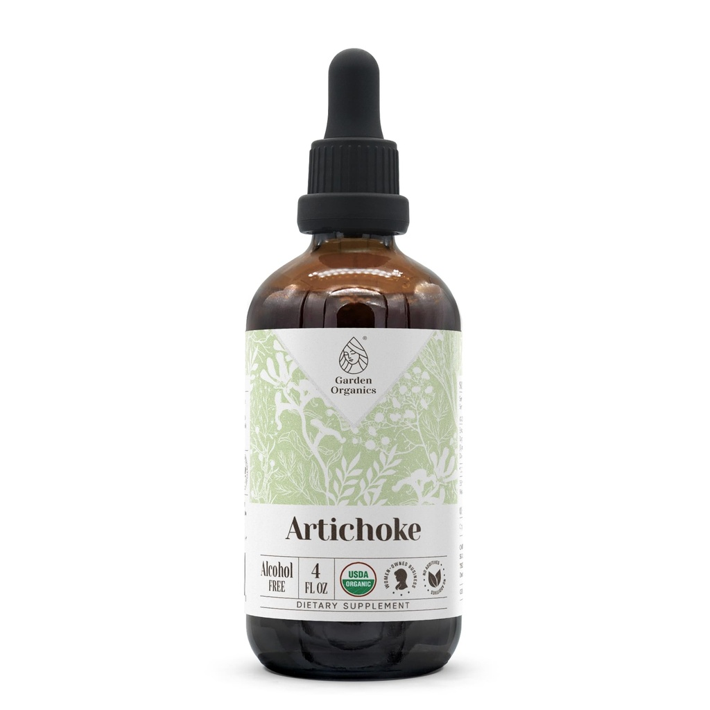 Artichaut extrait sans alcool biologique USDA supplément diététique, teinture haute-potence
