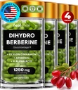 Dihydroberine Supplement - Dehydro Berberine Supplement - Super Berberine Ergänzung mit Ceylon Cinnamon & R Alpha Lipoic Acid & Apigenin - Hydroberberine 480 Kappen (4 Packungen)