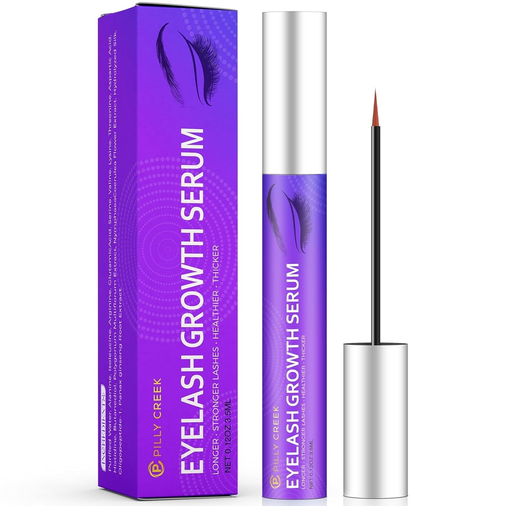 Sérum de croissance des cils et des sourcils Premium, Sérum de laque, Sérum de cils, Sérum de croissance des cils Boost, Formule avancée - Boost, Longer, Thicker, Fuller Cils