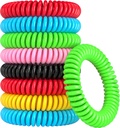 12 Pack Moskito Armbänder, Moskito Armbänder Outdoor für Erwachsene und Kinder, Individuell Wrapped DEET-freie wasserdichte Bänder