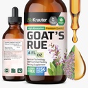 BIO KRAUTER Ziegen Rue Lactation Supplement Tincture - Vegan, Alkohol & Zucker Kostenlose Tropfen 4 Fl.Oz.