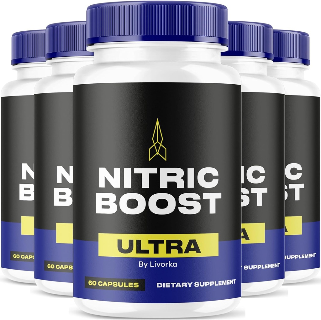 LIVORKA Nitrique Boost Ultra Poudre maintenant dans les capsules, Formule avancée - 300 Compte (5 mois d'approvisionnement) - Pack de 5