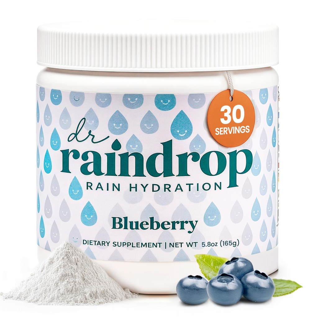 Elektrolyte Pulver, Blueberry Flavor- Kein hinzugefügt Zucker Trinken Getränk Mix- Glutenfrei mit Kalium Citrat- Sport Hydration