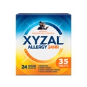 Xyzal 24 Hour Allergy Relief Medicine, Original Prescription Strength Antihistamin, Levocetirizin Dihydrochlorid Tabletten, 5 mg, 35 Count