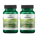 Swanson Ultimate Ashwagandha KSM-66 - Kräuter-Ergänzung Unterstützt gesunde Stress-Level & Entspannung - Natürliche Formel, um ein ruhiges und entspanntes Mindset zu fördern - (60 Veggie Capsules, 250mg Jeder) (2 Pack)