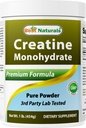 Best Naturals Kreatin Monohydrat 1 Lb reines Pulver (1 LB (Pack von 1))