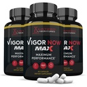 Laboratoires justifiés (3 Pack Vigor maintenant Max 1600MG avancé de la santé des hommes Formule 180 Capsules