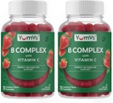 B Complex Gummis mit Vitamin C – Große Verkostung 1 Tag Energie & Nervous System Unterstützung für Erwachsene – Vegan, Kosher, Non-GMO Vitamin B Complex Gummis mit B12, B6, & Folsäure – 70 Count (2 Pack)
