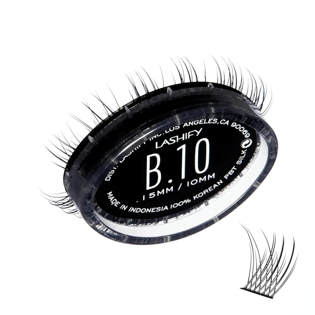 Lashify Bold 10mm Gossamer DIY Wimpern Extensions Refill, Schwarz, Einfache Falsche Wimpern für einen natürlichen Look