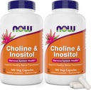Maintenant Choline & Inositol, 180 capsules végétariennes (paquet de 2)
