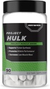 Projet Hulk, force, performance athlétique, synthèse protéique, faite avec des botaniques (90 capsules).*