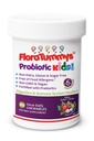 FloraTummys Enfants Probiotiques à croquer Prébiotiques: Non-Dairy, sans gluten et sans sucre, sans arachide et sans soja, non-OGM, testés et sans allergènes alimentaires, végétalien, kosher, saveur de baie(1 bouteille)