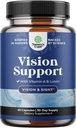 Vollständige Augengesundheitsergänzung für Erwachsene - Lutein 20mg pro Servierung Augen Vitamine für Vision Dry Eyes Druck und blauen Lichtschutz - Augenergänzung für Erwachsene mit Beta Carotene für Augen