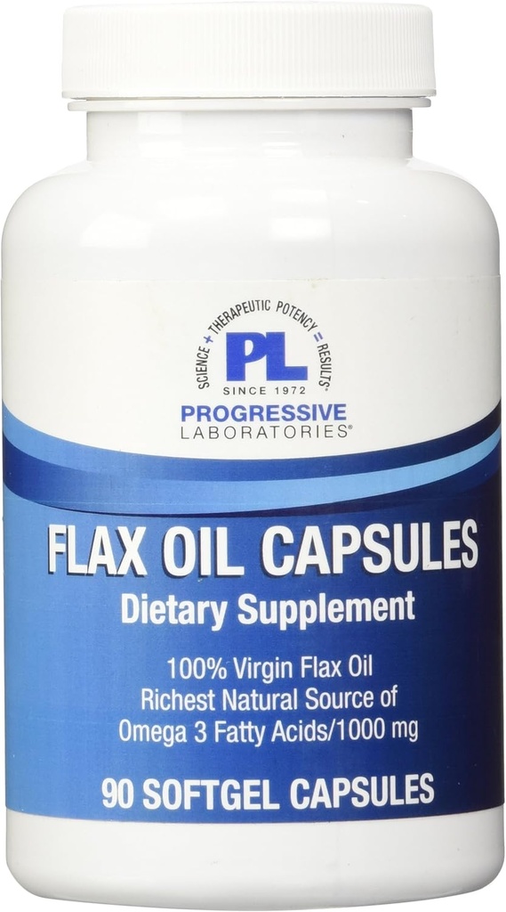 Progressive Labs Flax Öl Kapseln Ergänzung, 1000 mg, 90 Zähler
