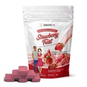 BariatricPal Calcium sans sucre Citrate doux Chews de 500mg avec vitamine D et probiotiques de fraise Twist de 90 Nombre (1 mois d'approvisionnement)
