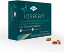 Ioselen - Schilddrüsen-Supplement – 100 mcg Selen, 100 mcg Jod, 5mg BioPerine - 30 Soft-Gel Caps für erhöhte Bioverfügbarkeit und Absorption - Glutenfrei, Lactosefrei, Sugar-Free, Non-GMO