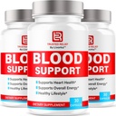 (3 Pack) Trusted Relief Blood Support Capsules - Official TrustedRelief Blood Support Vitamin Pills, Natural Trusted Relief Advanced Premium Formula Wellness & Overal Health, 90 Kapseln für 3 Monate