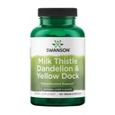 Swanson Thistle de lait, dandelion et dock jaune - Supplément de soutien du foie à base de plantes - Supplément naturel aidant à maintenir la santé et le bien-être - (120 capsules) (1 boîte)