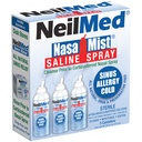 NeilMed NasaMist Isotonic Saline Spray. Beruhigen, befeuchten und reinigen mit speziell gestalteten Spitze. 177mL. Enthält 3 NasaMist Kanister
