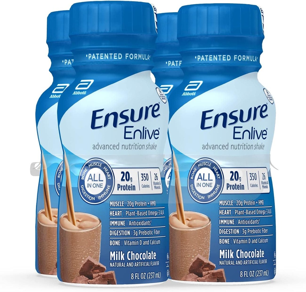 Vergewissern Sie sich, dass Meal Replacement Shake, 20g Protein, 350 Kalorien, Advanced Nutrition Protein Shake, Milk Chocolate, 8 Fl Oz (Pack von 4)