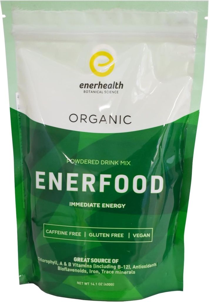 Botanicals Enerfood Powdered Drink Mix – Mischung aus 20 Bio-Superfoods Reich an Chlorophyll, Vitaminen, Antioxidantien, Bioflavonoiden, Eisen und Mineralien für Detox, Energie, Wellness – 14.1 Unze