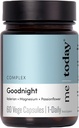 Me Today Goodnight Magnesium Sleep Aid Supplément – Soulage le sommeil reposant, le calme et la relaxation – Magnésium végétalien pour la relaxation musculaire et le calme – 60 portions