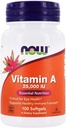 JETZT Lebensmittel - Vitamin A 25000 IU - 100 Softgels