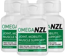 Original Omega-3 Joint Support Supplement, Best Natural Muscle Relief, Green Lipped Mussel Öl Kapseln, 180 Softgels, Keine Fishy Nachgeschmack