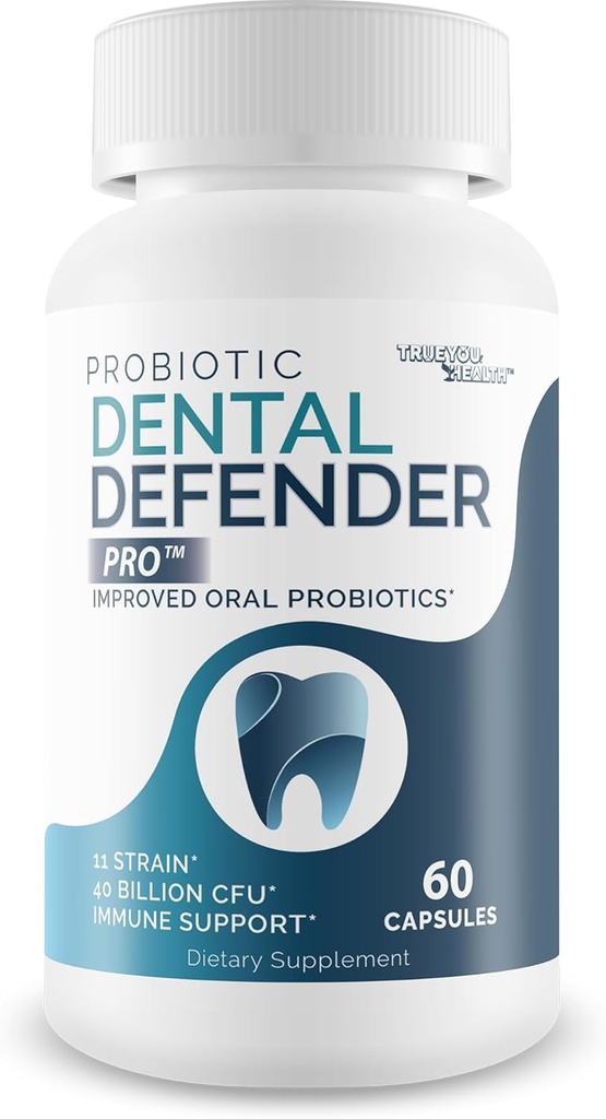Probiotic Dental Defender Pro - Nos meilleurs probiotiques oraux pour les dents et les gencives - Suppléments de vitamines pour dents saines - Probiotiques pour la santé buccodentaire - Suppléments dentaires probiotiques pour les dents Supplément en émanel