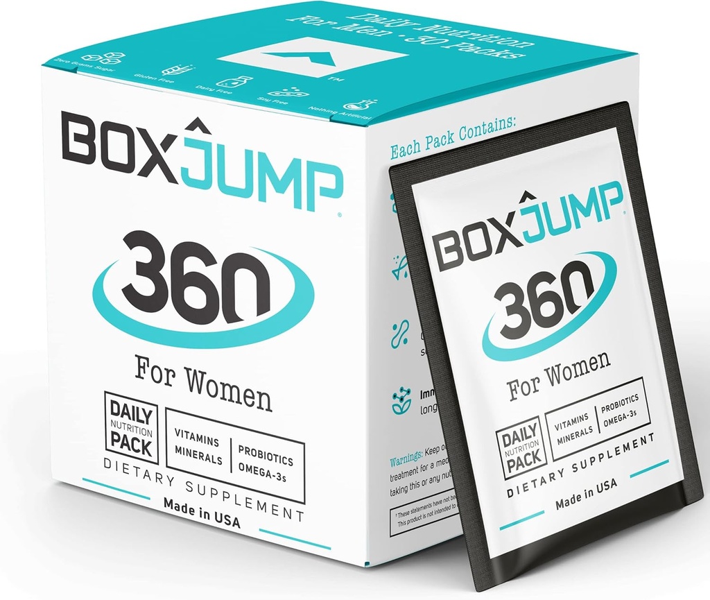 Women’s Daily Multivitamin Packs mit essentiellen Vitaminen und Mineralien – Inklusive Vitamin D, C, E, A, B12 für Energie, Ausdauer, Immununterstützung, Knochen und Hautgesundheit – Komplettes 30-Tage-Versorgung