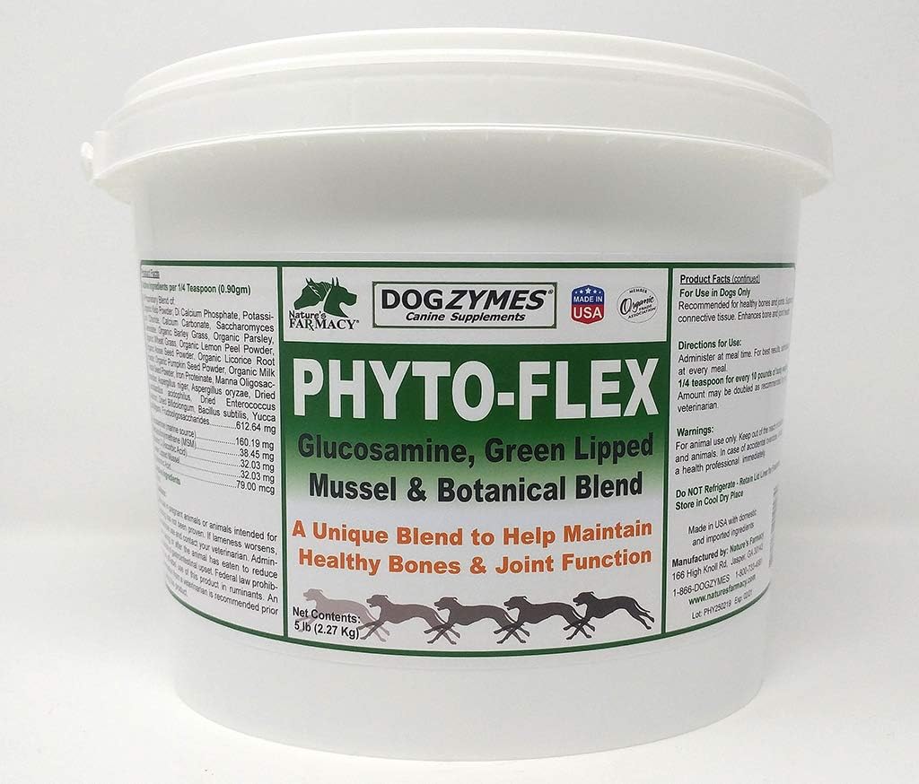 Dogzymes Phyto Flex - Glucosamin, Chondroitin, MSM und Hyaluronsäure... (5 Pfund)
