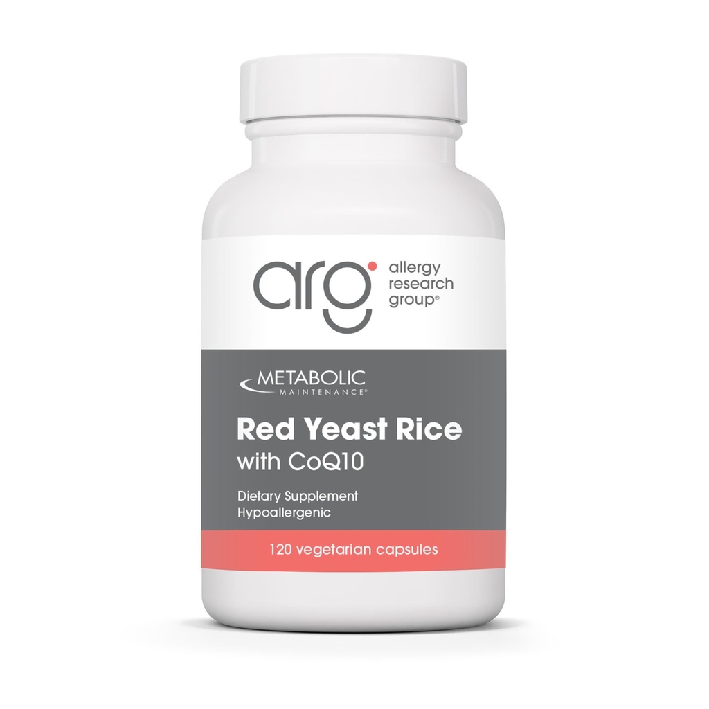 Metabolic Maintenance Red Yeast Rice mit CoQ10 - Bietet Energieproduktion + Herz-Kreislauf-Gesundheitsunterstützung - Co Enzyme Q-10 + Red Yeast Rice Antioxidant Supplement (120 Kapseln)