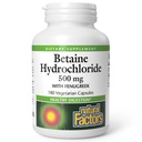 Natürliche Faktoren, Betaine HCL 500 mg, Unterstützt gesunde Verdauung und ein gesundes Mikrobiom, 180 Kapseln (180 Portionen)