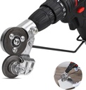 Aufgerüstete elektrische Bohrplatte Cutter, neue Metall Nibbler Bohr Cutter Attachment/Adapter, DIY Metall Bohr Attachment, Blech Messer für Schneiden Eisen, Weißes Blatt, Stahl, Kupfer, Aluminium