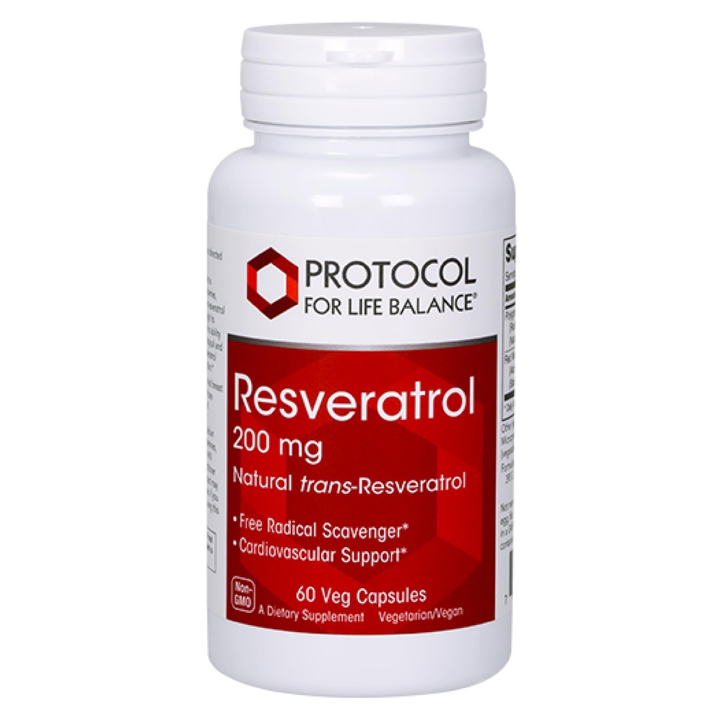 PROTOKOLL FÜR LEBEN BALANCE Resveratrol 200 mg - Trans-Resveratrol - mit Japanischer Knotweed & Grape Seed Extrakt - Vegan & Non-GMO - 60 Veg Kapseln